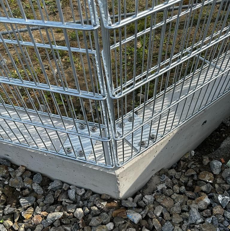 Gabione schräger Winkel unten Gabione schräger Winkel unten